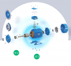 Τριφασικός ηλεκτροκινητήρας IE2-CI-225S-4 (1450RPM)